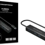 Conceptronic USB 3.0 Hub 4 Θυρών με σύνδεση USB-A / USB-C (HUBBIES06B)