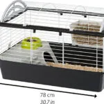 Ferplast Casita 80 Κλουβί για Κουνέλια και Ινδικά Χοιρίδια 78x48x50cm