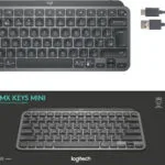 Logitech MX Keys Mini Ασύρματο Bluetooth Πληκτρολόγιο International English Γκρι