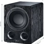 Magnat Alpha RS-8 14242250 Αυτοενισχυόμενο Subwoofer με Ηχείο 8" 80W Μαύρο με Νερά