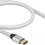 DeLock Braided Cable HDMI male - HDMI male 0.5m Ασημί 85365