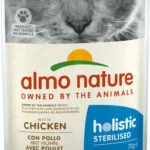 Almo Nature Holistic Sterilised Υγρή Τροφή για Ενήλικες Γάτες σε Φακελάκι με Κοτόπουλο χωρίς Σιτηρά & Γλουτένη 70gr
