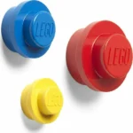 LEGO Lego Wall Bracket Παιδική Κρεμάστρα Πολλαπλών Θέσεων Πλαστική Red/Yellow/Blue 3τμχ