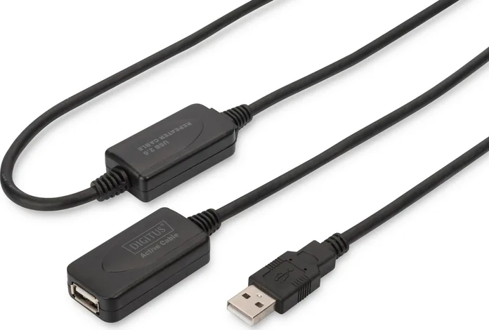 20211012171043_a0185686 Digitus USB 2.0 Cable USB-A male - USB-A female 20m (DA-73102) - Image 1