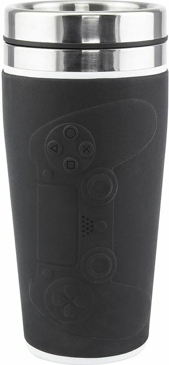 20211013093257_paladone_playstation_controller_koupa_me_kapaki_metalliki_mayri_450ml_pp6580ps Paladone PlayStation - Controller Ποτήρι Θερμός Ανοξείδωτο 450ml Μαύρο PP6580PS - Image 1