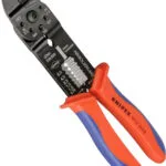 Knipex Πρέσα Ακροδεκτών Διατομής 0.5-6mm² με Απογυμνωτή (Μήκος 230mm) 97 21 215