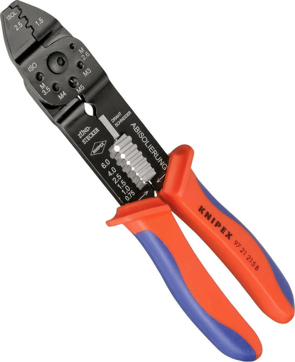 20211013112238_0de09a39 Knipex Πρέσα Ακροδεκτών Διατομής 0.5-6mm² με Απογυμνωτή (Μήκος 230mm) 97 21 215 - Image 1