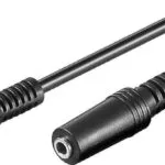 Goobay Καλώδιο 3.5mm male - 3.5mm female Μαύρο 5m (50090)
