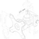 Neomounts FPMA-W250BLACK Βάση Τηλεόρασης Τοίχου με Βραχίονα έως 30" και 12kg