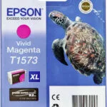 Epson T1573XL Γνήσιο Μελάνι Εκτυπωτή InkJet Vivid Ματζέντα (C13T15734010)
