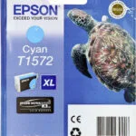 Epson T1572XL Γνήσιο Μελάνι Εκτυπωτή InkJet Κυανό (C13T15724010)