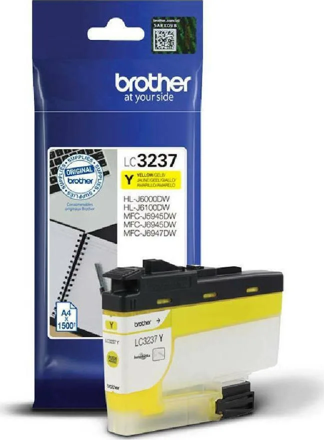 20211015091048_eca4f6b9 Brother LC-3237 Γνήσιο Μελάνι Εκτυπωτή InkJet Κίτρινο (LC-3237Y) - Image 1