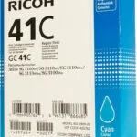 Ricoh GC41C Γνήσιο Μελάνι Εκτυπωτή InkJet Κυανό (405762)