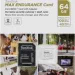 Sandisk Max Endurance microSDXC 64GB Class 10 U3 V30 UHS-I