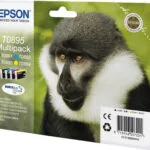 Epson T0895 Γνήσιο Πακέτο 4 Μελανιών Εκτυπωτή InkJet Κίτρινο / Κυανό / Ματζέντα / Μαύρο (C13T08954010)