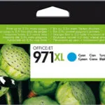 HP 971XL Γνήσιο Μελάνι Εκτυπωτή InkJet Κυανό (CN626AE)