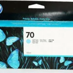 HP 70 Γνήσιο Μελάνι Εκτυπωτή InkJet Ανοιχτό Κυανό (C9390A)