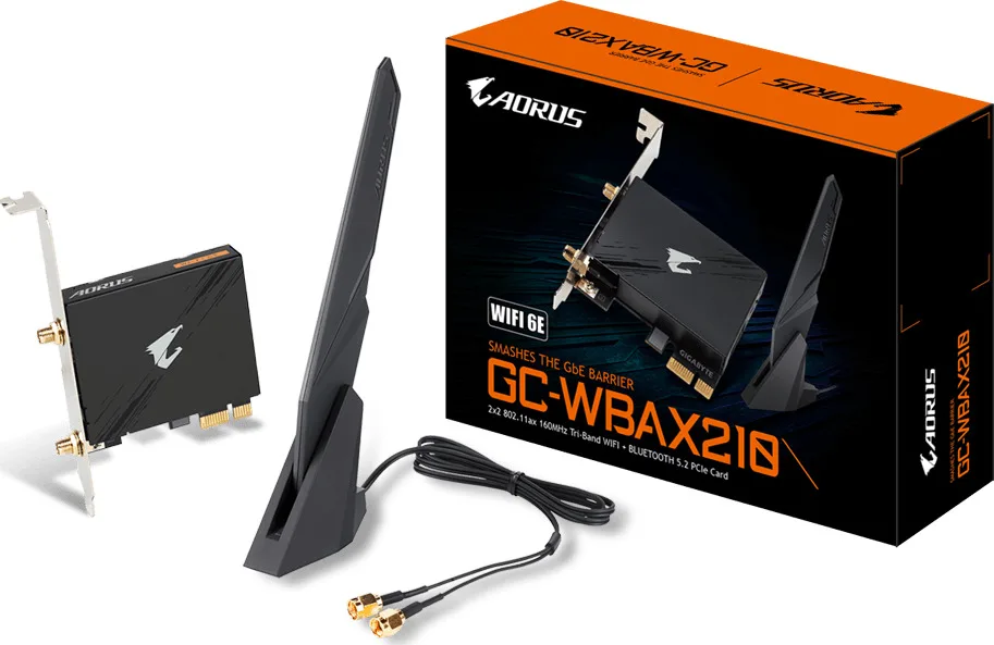 Gigabyte GC-WBAX210 Ασύρματη Κάρτα Δικτύου Wi‑Fi 6 (2400Mbps) PCI-e - Image 1