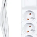 Acar ALP-ACARF5 Πολύπριζο 5 Θέσεων με Διακόπτη και Καλώδιο 1.5m Γκρι W0105