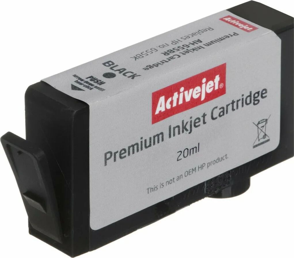 20211019170426_ea189303 Active Jet Συμβατό Μελάνι Εκτυπωτή InkJet HP 655XL CZ109AE 550 Σελίδων 20ml Μαύρο 1τμχ AH-655BR - Image 1