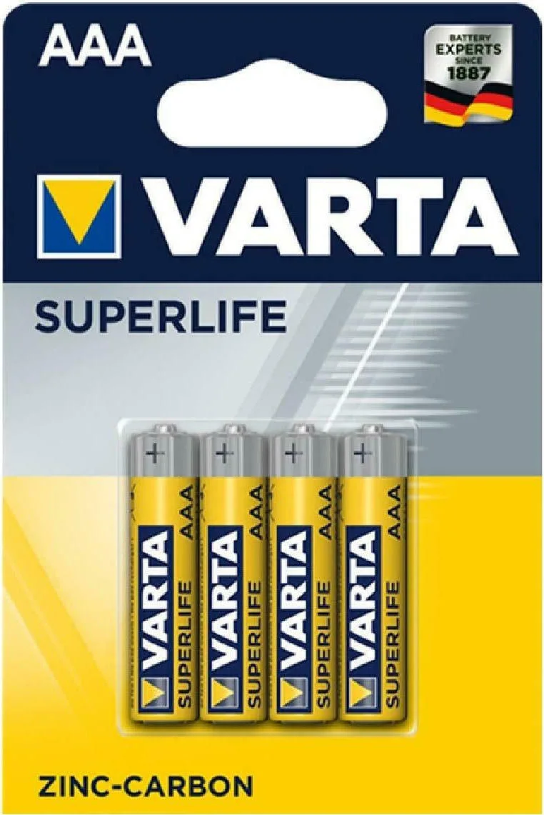 20211019170657_24156c1d Varta Superlife Μπαταρίες Zinc AAA 1.5V 4τμχ - Image 1