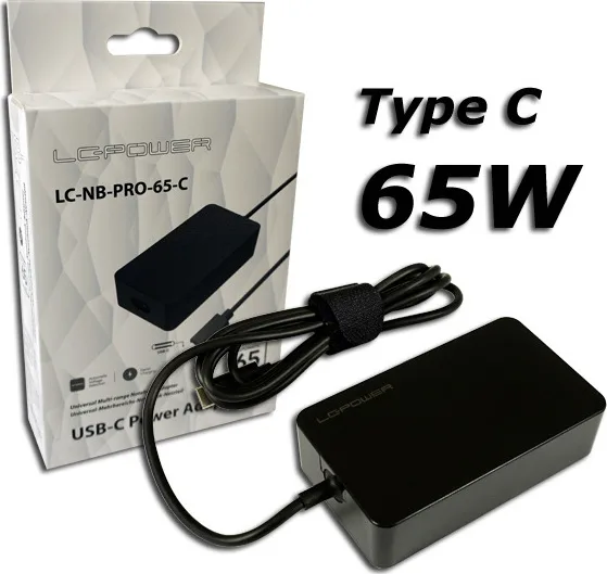 20211020112455_lc_power_ac_adapter_gia_universal_65w_20v_lc_nb_pro_65 LC-Power Universal Φορτιστής Laptop 65W 20V 3.25A χωρίς Καλώδιο Τροφοδοσίας LC-NB-PRO-65 - Image 1