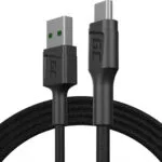 Green Cell Braided USB 2.0 to micro USB Cable Μαύρο 1.2m (KABGC20)