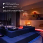 Yeelight Αδιάβροχη Smart Ταινία LED Lightstrip Plus 1S Wi-Fi 24V RGB Φως 2m Τύπου SMD5050 με Τροφοδοτικό & WiFi Controller YLDD05YL