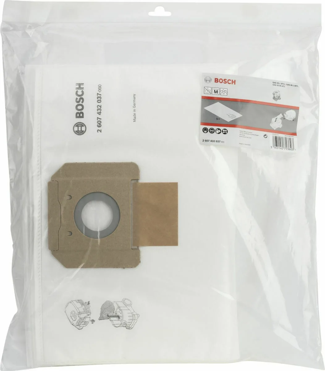 20211022143454_eb6a8b43 Bosch 2607432037 Σακούλες Σκούπας 5τμχ Συμβατή με Σκούπα Bosch - Image 1