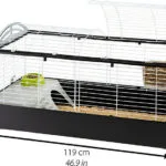 Ferplast Casita 120 Κλουβί για Κουνέλια και Ινδικά Χοιρίδια 119x58x60cm