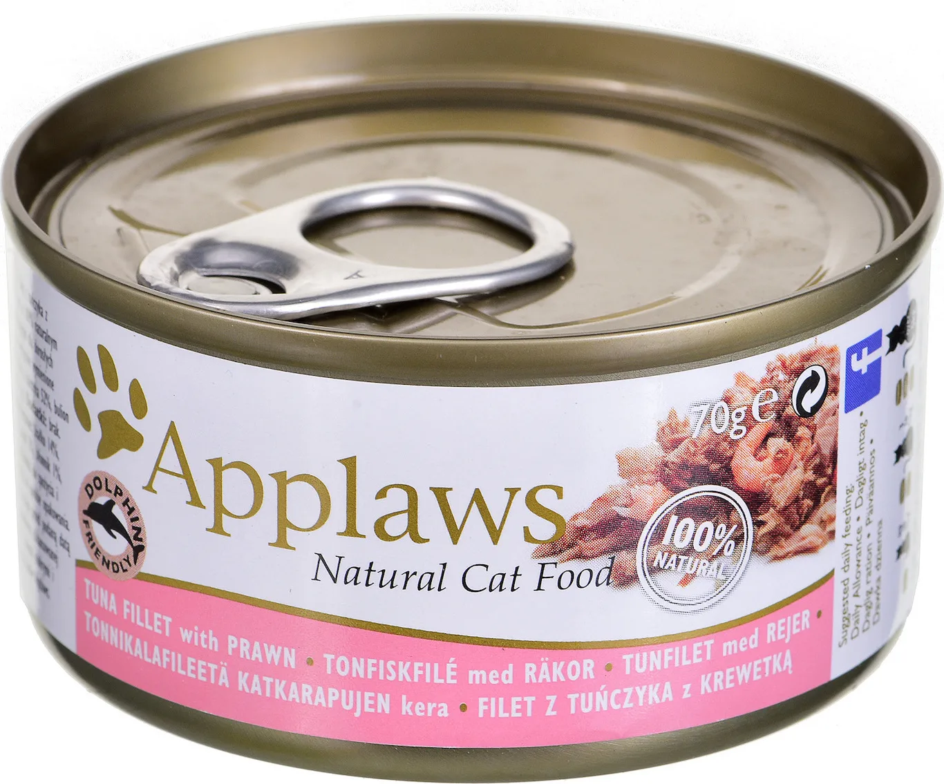 20211025113349_9c856163 Applaws Natural Cat Food Υγρή Τροφή για Ενήλικες Γάτες σε Κονσέρβα με Γαρίδες και Τόνο 70gr - Image 1