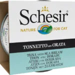 Schesir Nature for Cat Υγρή Τροφή για Ενήλικες Γάτες σε Κονσέρβα με Τσιπούρα και Τόνο χωρίς Γλουτένη 85gr 55061335