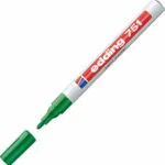 Edding 751 Ανεξίτηλος Μαρκαδόρος Green 330/4 2mm 4-751004