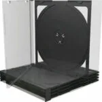 MediaRange CD Box για 2 Δίσκους με Διάφανη Πρόσοψη σε Μαύρο Χρώμα BOX31-2 5τμχ