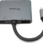 Equip Μετατροπέας USB-C male σε HDMI 2x female Ασημί 1τμχ 133484