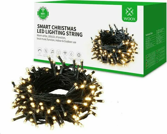 20211029122645_200_lampakia_led_thermo_leyko_3mm_me_programmata_seira_mayro_kalodio_reymatos_25m_r5151_woox 200 Λαμπάκια LED 25μ. Θερμό Λευκό σε Σειρά R5151 - Image 1