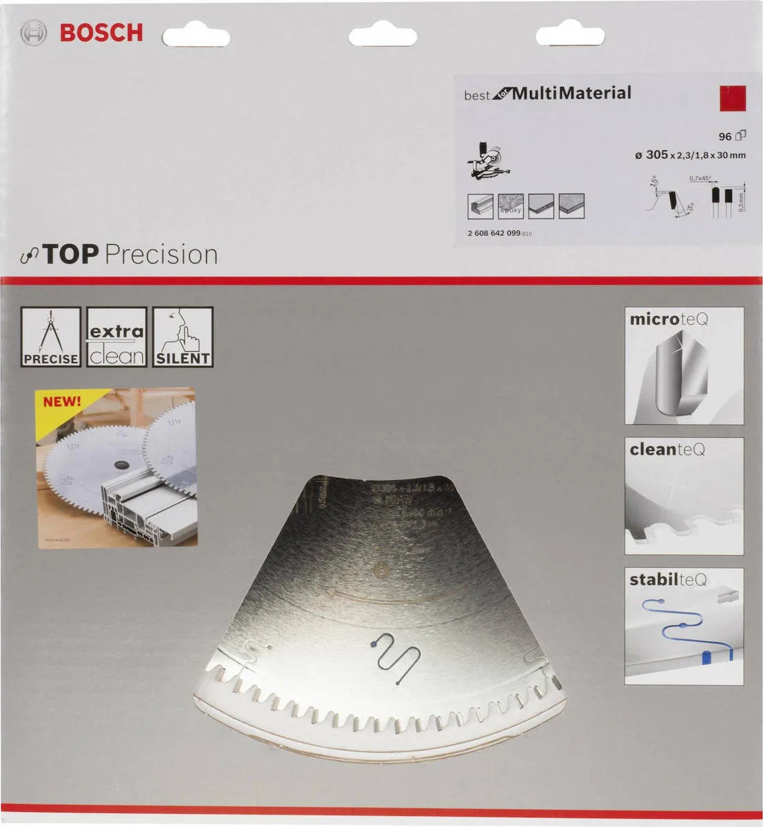 20211029161338_a3e01a37 Bosch Top Precision Δίσκος Κοπής Ξύλου με 96 Δόντια 305mm 2608642099 - Image 1