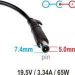 Akyga Φορτιστής Laptop 65W 19.5V 3.34A για Dell με Αντάπτορα Τροφοδοσίας (AK-ND-33)
