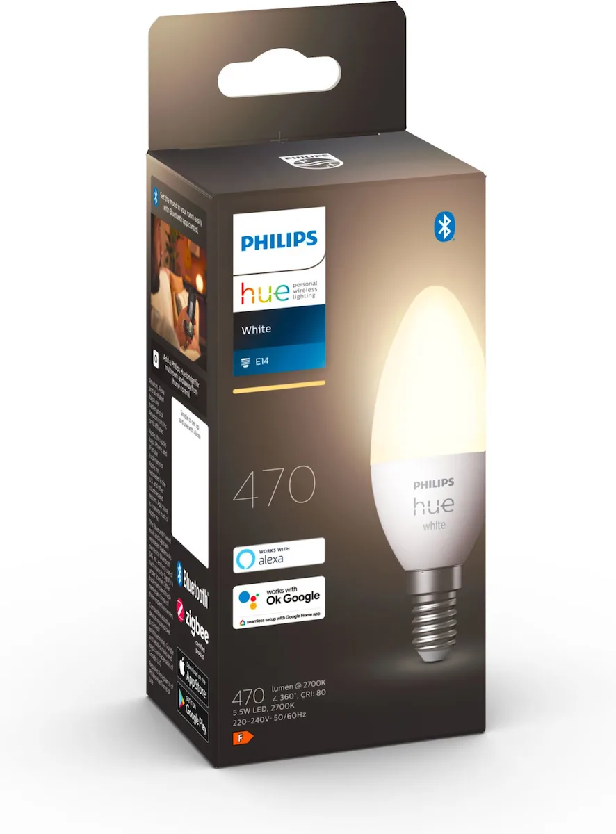 20211101142545_2d7189a9 Philips Smart Λάμπα LED 5.5W για Ντουί E14 Θερμό Λευκό 470lm Dimmable 929003021101 - Image 1