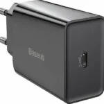 Baseus Φορτιστής Χωρίς Καλώδιο με Θύρα USB-C 20W Power Delivery Μαύρος (Speed Mini)