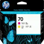 HP 70 Γνήσιο Πακέτο 2 Μελανιών Εκτυπωτή InkJet Κίτρινο / Ματζέντα (C9406A)