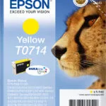 Epson T0714 Γνήσιο Μελάνι Εκτυπωτή InkJet Κίτρινο (C13T07144012 C13T07144011)