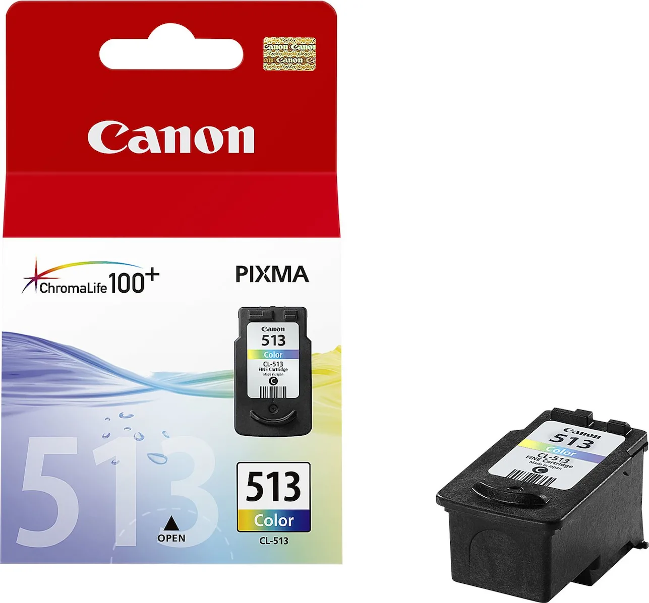 Canon CL-513 Γνήσιο Μελάνι Εκτυπωτή InkJet Πολλαπλό (Color) (2971B001) - Image 1