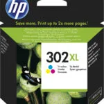 HP 302XL Γνήσιο Μελάνι Εκτυπωτή InkJet Πολλαπλό (Color) (F6U67AE)