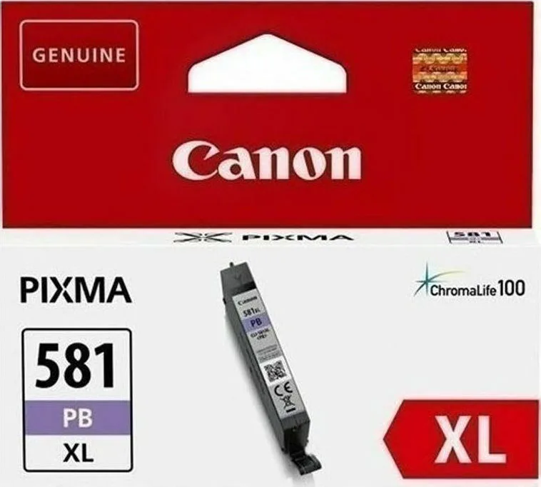 20211102143013_canon_cli_581pb_xxl_photo_blue_1999c001 Canon CLI-581XXL Γνήσιο Μελάνι Εκτυπωτή InkJet Photo Μπλε (1999C001) - Image 1