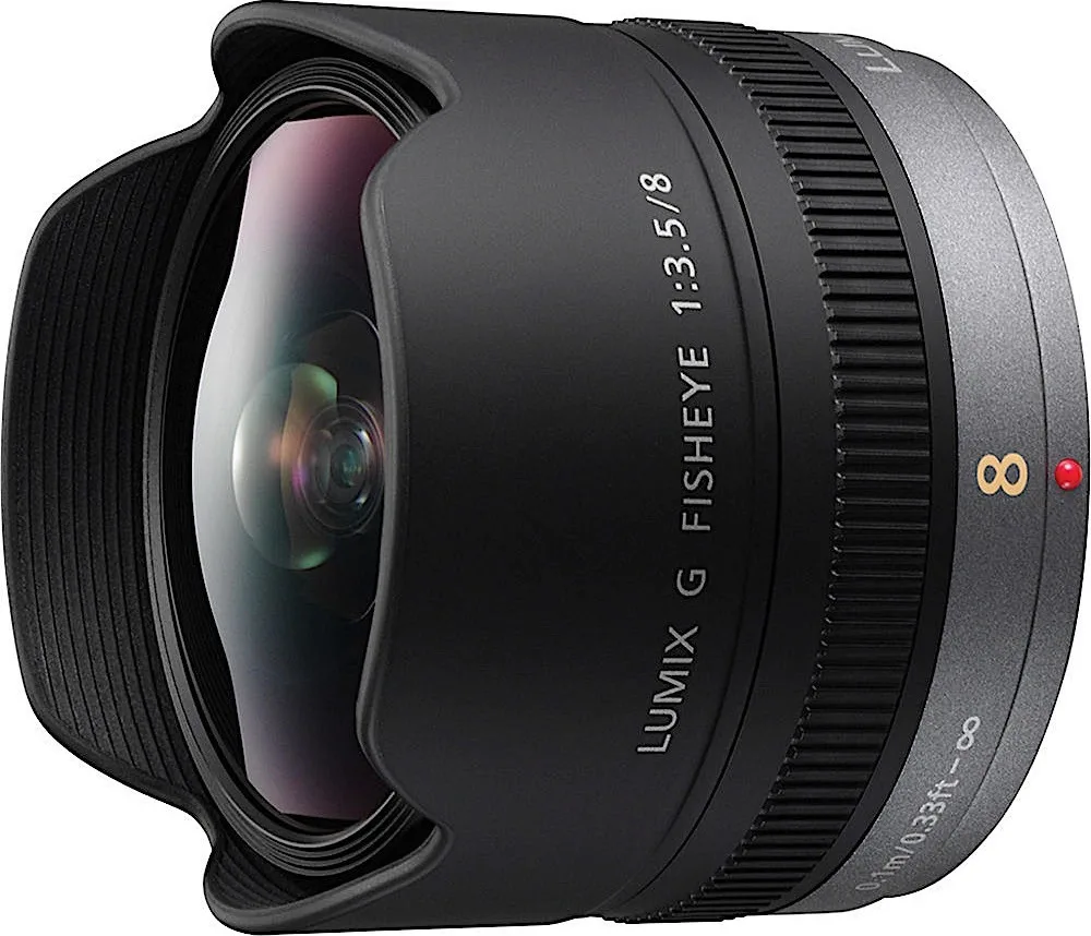 Panasonic Crop Φωτογραφικός Φακός Lumix G 8mm f3.5 Fisheye για Micro Four Thirds (MFT) Mount Μαύρος - Image 1