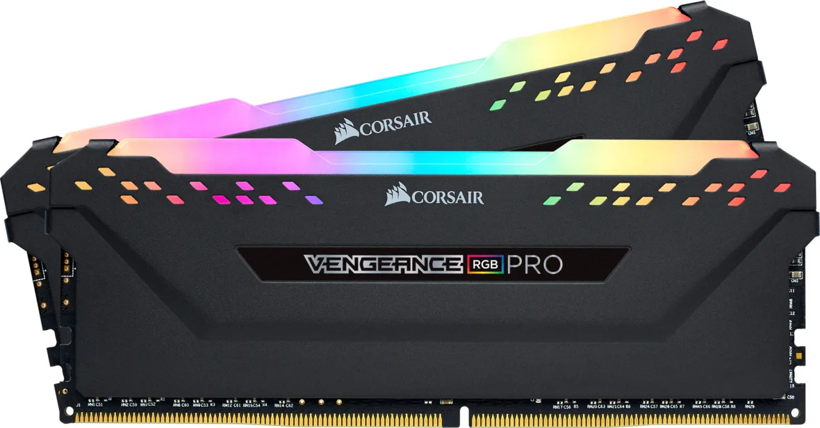 Corsair Vengeance RGB Pro DDR4 32GB RAM με 2x16GB Modules και Ταχύτητα 3600 για Desktop CMW32GX4M2D3600C18 - Image 1