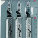 Bosch T101BR Λάμες Clean for Wood για Ξύλο 3τμχ