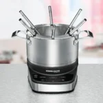 Rommelsbacher F 1200 Σκεύος για Φοντύ Ηλεκτρικό από Ανοξείδωτο Ατσάλι 6 Ατόμων Ασημί 1200W 29x23.5x27εκ.