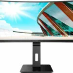 AOC CU34P2A Ultrawide VA Curved Monitor 34" QHD 3440x1440 με Χρόνο Απόκρισης 4ms GTG
